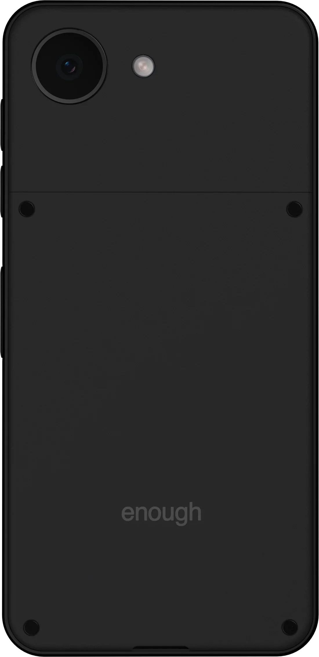 Back of the enough phone